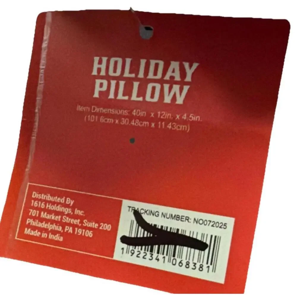 Snow Cool Nutcracker Holiday Pillow‎ Pink Green
